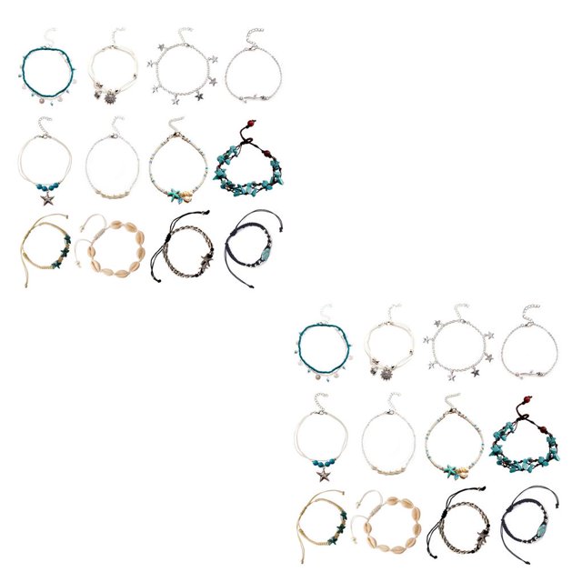 Pulseras de tobillo Sonducket Body Jewelry Tobilleras cómodas Cadenas de mujer elegantes y delicadas Type1 NO1