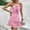 Pink, variant on Women's Cute Pink Bow Front Dress Sleeveless Spaghetti Straps A-Line Evening Party Nigth Out Cami Dress