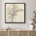 thumbnail image 2 of HFDF Canvas Prt Wall Art Vtage Antique Pencil Sketch Tree Branches Drawg Monochrome Nature Wilderness Illustrations Colorful for Livg Room, Bedroom, Office -Black 24x16inch Framed, 2 of 6
