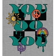 thumbnail image 2 of You Do You Adult Heather Gray Long Sleeve Hoodie-Medium, 2 of 2