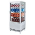 thumbnail image 3 of Winco CRD-1 White Countertop Refrigerated Beverage Display, 110-120V, 230W, 2.7A, Dual Curved DRS, 3 of 4