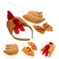 thumbnail image 4 of 1 juego de disfraz de pollo de Pascua, diadema de pollo, corbata, corbata, cosplay de pollo accesorio, 4 of 6