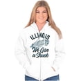 thumbnail image 3 of Illinois Give A Shuck Funny IL Corn Zip Up Hoodie Men's Women's Brisco Brands L, 3 of 6