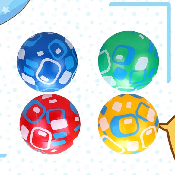 Minkissy 4Pack Safe Inflatable Sports Balls PVC for Children Outdoor Beach Play