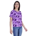 thumbnail image 3 of Moomaya Hauts Imprimés Tie Dye pour Femmes T-shirts Décontractés à Manches Mi-Longues Col Rond, 3 of 6