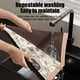 thumbnail image 4 of Cubierta para comida de cocina Mesa de tela de tienda – Funda de mesa plegable aislante térmicamente, blanca, de varios tamaños, lavable contra el polvo contra insectos, 1 pack, 4 of 9