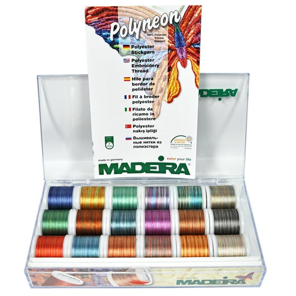 Madeira Poly Variegated 18 Spool Gift Box