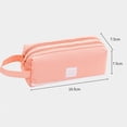 thumbnail image 2 of Estuche para bolígrafo, bolsa con cremallera de gran capacidad, soporte duradero para papelería, 2 of 5