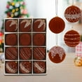 thumbnail image 4 of Coffee 30-Piece 6Cm Painted Christmas Ball Ornaments Set For Tree And Home Decor, Colorful Holiday Display, 4 of 6