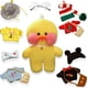 thumbnail image 1 of Peluche De Pato Lindo con 12 Accesorios, Ropa De Vestir, Felpa De Pato Kawaii para Niños(Amarillo), 1 of 3