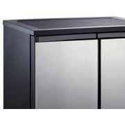 Arctic Chef 5.5 Cu. ft. Side-by-Side 2 Door Refrigerator/Freezer, Stainless Steel