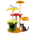 thumbnail image 1 of Gymax 46'' Tall Cat Tree w/Hanging Basket Bed Condo Padded Perch Sisal Scratching Posts, 1 of 10