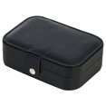 thumbnail image 4 of Jewelry Box Faux Leather: Earrings Organizer Case Vanity Storage Box with Mirror, 4 of 6