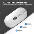 thumbnail image 6 of Wireless Office Mouse with Battery Level Visible, Ultra Slim 2.4G Rechargeable 1600 DPI for PC/MacBook, 6 of 9