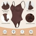 thumbnail image 3 of ANYFIT WEAR Backless Thong Bodysuit Shapewear for Women Full Body Shaper Tummy Control Butt Lifting Seamless V Neck Slimming Tank Top, 3 of 5