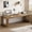 Light Brown, variant on Tribesigns Two Person Desk, 86.61-Inch Extra Long Desk, Double Computer Writing Table, Natural Wood Grain