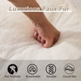 thumbnail image 3 of Giant Bean Bag Couch for Adults, Ultra Soft Fluffy Loveseat Bean Bag Sofa, Oversized Chase Lounge Chair Indoor for Living Room Bedroom, No Assembly Required Cozy Reading Chair with Pillows, White, 3 of 6