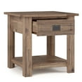 thumbnail image 4 of Simpli Home Monroe Solid Acacia Wood Square End Table in Distressed Gray, 4 of 6