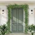thumbnail image 5 of Artificial Eucalyptus Leaves Garland, 5.83FT Faux Vines Hanging Green Garland, Fake Greenery Garlands for Wedding Backdrop, Arch Wall Decor, 5 of 5