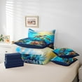 thumbnail image 4 of Erosebridal Sea Turtle Bedding Twin Size, Ocean Sealife Bed Set, Kawaii Animal Reversible Bedding Sets Twin Size, Microfiber Bedroom Decorative, 7-Piece, 4 of 6