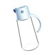 thumbnail image 2 of Botella de aceite de cocina a prueba de fugas de vidrio transparente para aceite, vinagre y especias. Azul, 2 of 6