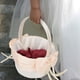 thumbnail image 4 of Decoración romántica del banquete de la ceremonia de la cesta de la cinta del Bowknot de la flor de la boda, 4 of 8