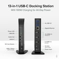 thumbnail image 6 of Plugable 13-in-1 USB-C Triple Monitor Docking Station with 100W Charging, Compatible with Windows, Mac, and Chrome with Thunderbolt 3 / 4 or USB-C, 6 of 6