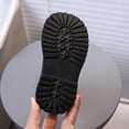 thumbnail image 6 of Girls Warm Ankle Boots Fleece Lined Lace Trim Side Zipper Booties Kids Cute Platform Non-Slip Short Boots Black 6.5 Toddler, 6 of 7