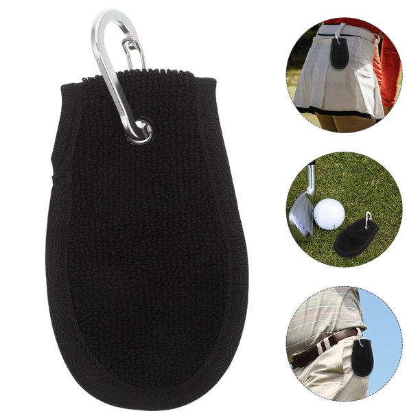 WHAMVOX Toalla Para Golf Con Clip Metálico Y Tejido De Para Limpiar Pelotas Y