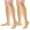Beige, variant on 2 Pairs Zipper Medical Sport Copper Compression Socks With Anti-slip Silicone for Women & Men Circulation 15-20 mmHg is Best Support for Athletic Running Cycling, Nursing, Travel