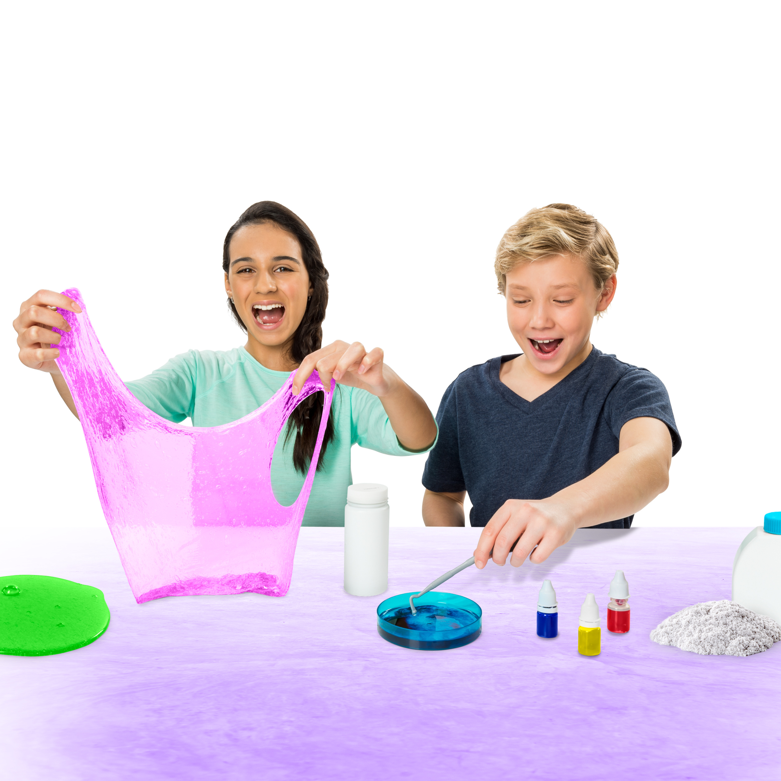 Kinetic Sand, Sand Slime Lab with Scents, All-in-One Slime Activity Kit, for Kids Aged 8 and up (Edition May Vary) - image 4 of 8