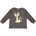 thumbnail image 3 of Inktastic Hipster Cat Boys or Girls Long Sleeve Toddler T-Shirt, 3 of 5