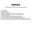 thumbnail image 2 of Transit Auto Rear Shock and TOR Link Kit for Car Lexus RX350 Toyota Highlander RX450h RX350L RX450hL - Left Right Side (Driver Passenger) KSS-107325, 2 of 2