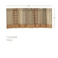 thumbnail image 4 of VHC Brands Sawyer Mill Curtain, Valance 19x60, Charcoal Grey, 4 of 7