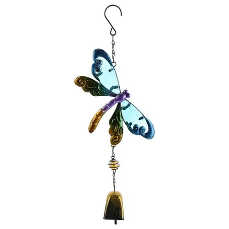Hemoton Dragonfly Wind Bell Hanging Bell Wind Chime Dragonfly Hanging Decoration