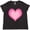 Black Leopard, variant on Inktastic Pink Valentine Heart Women's Plus Size T-Shirt