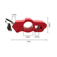thumbnail image 2 of Motorcycle Lock, Handlebar Lock with 2 Keys, Anti Theft Motorcycle Brake Lock for Motorcycle Bike ATV Scooter - Red, 2 of 7
