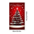 thumbnail image 3 of Taicans ‌Merry Christmas Door Cover Banner - 35×71inch Snowflake & Tree Design - Winter Holiday Decor for Front Door,office,Home Party Supplies - Festive Xmas Door Hanging Decorations, 3 of 6