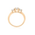 thumbnail image 4 of Pompeii 1ct 3 Stone Diamond Engagement Round Cut Ring 10k Yellow Gold (I/J,I2-I3), 4 of 6