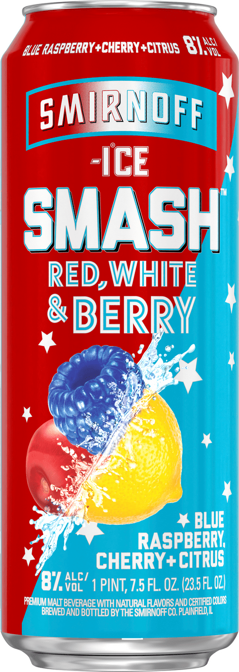 Smirnoff Ice Smash Red White Berry Single Can 235oz - Walmartcom