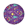 thumbnail image 2 of Kll Retro 80s Style Tire Cover,Universal Wheel Tire Cover For Trailer, Rv, Suv, Truck,Camper And Many Vehicle,(17 Inch), 2 of 8