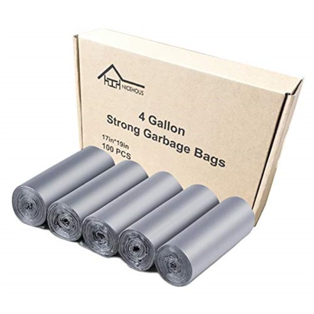 nicehous 4 gallon garbage bags small trash bags 4 gallon garbage bags
