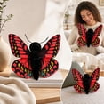 thumbnail image 4 of Butterfly Plush, 8.3 in Realistic Stuffed Butterfly, Soft Cuddly Insect Plushie for Kids Girls Room Decor and Birthday Gift - Red, 4 of 6