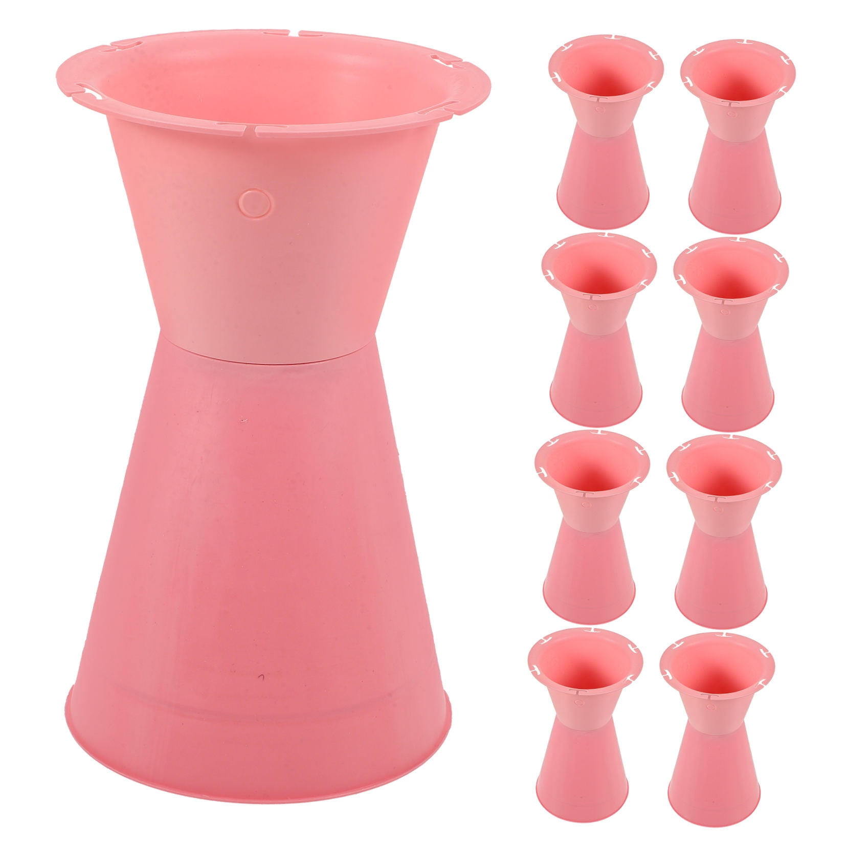 Masteelf  10 Pcs Decoration Wedding Compact Flower Holder Pink Bouquet