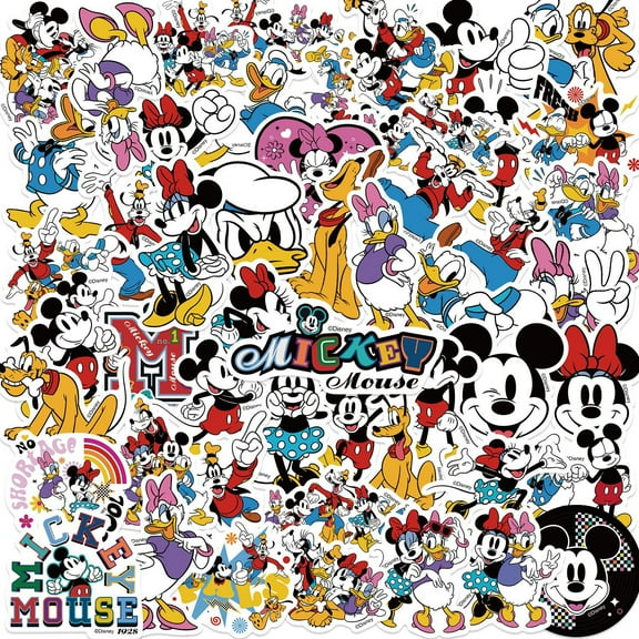 50Pcs Mouse Hot Stickers for Water Bottle Cup Laptop Guitar Car Motorcycle Bike Skateboard Luggage Box Vinyl Waterproof Graffiti Patches