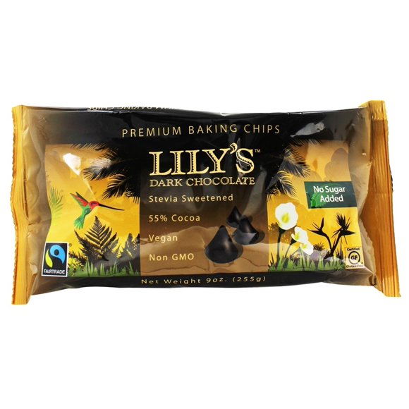 Lily's - Pépites de Chocolat Noir pour Cuisson 55 % Cacao Chocolat Noir - 9 oz