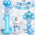 thumbnail image 4 of Set de decoración de cumpleaños Dagelar para primer cumpleaños para niños, 4 of 7