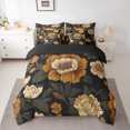 thumbnail image 2 of Homewish Retro Country Floral 7 Pieces Bedding Comforter Set,Vintage Rustic Flower Full Bedding Set,Beige Green Black Fitted Sheet Flat Sheet For Men Women,Microfiber Bedroom Decor Reversible, 2 of 8