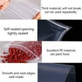 thumbnail image 6 of Ludlz Clear Zipper Reclosable Bags Small Clear Poly Plastic Storage Bags Pack of 100 Storage Bag Thick Resuable PE Clear Plastic Bag for Daily Use, 6 of 7