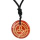 thumbnail image 3 of Colgante de triquetra antiguo, collar con colgante de , joyería de s talladas lisas, negro Rojo Yuyangstore COLLAR COLGANTE, 3 of 8